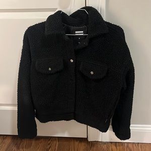 Black Sherpa coat